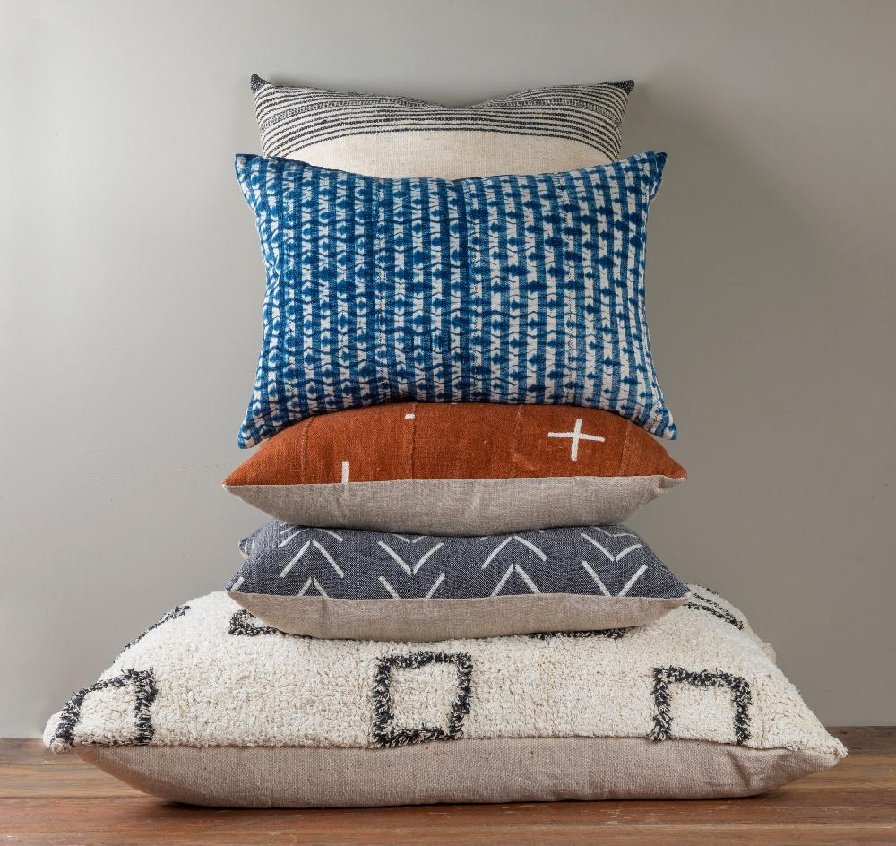 Be Home Indigo Sea Lumbar Pillow