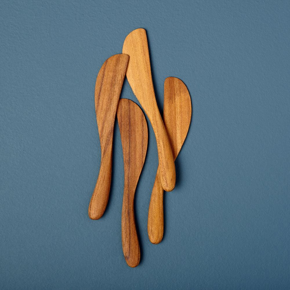 be home Iviss Teak Mini Spreaders Set of 4
