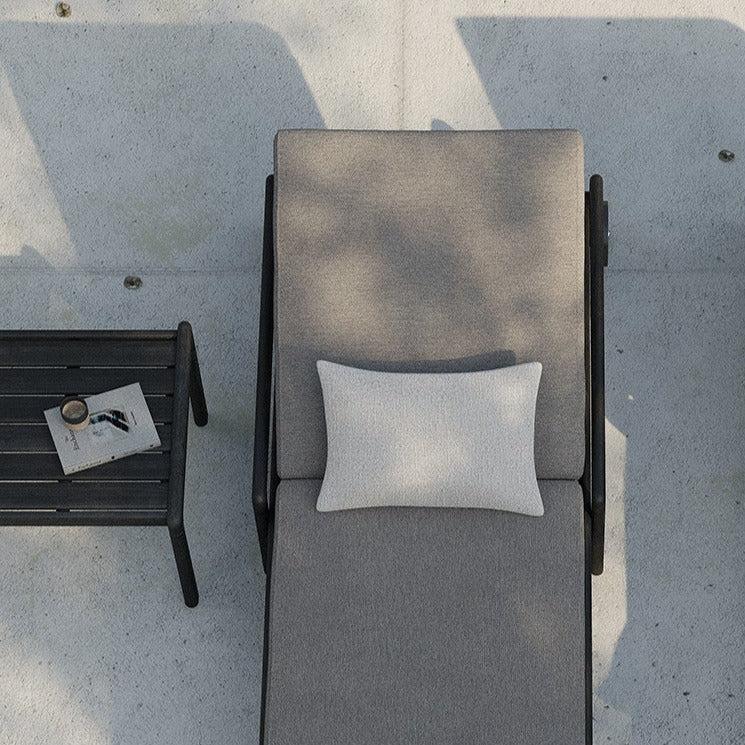 Be Home Jack Solid Black Teak Outdoor Side Table