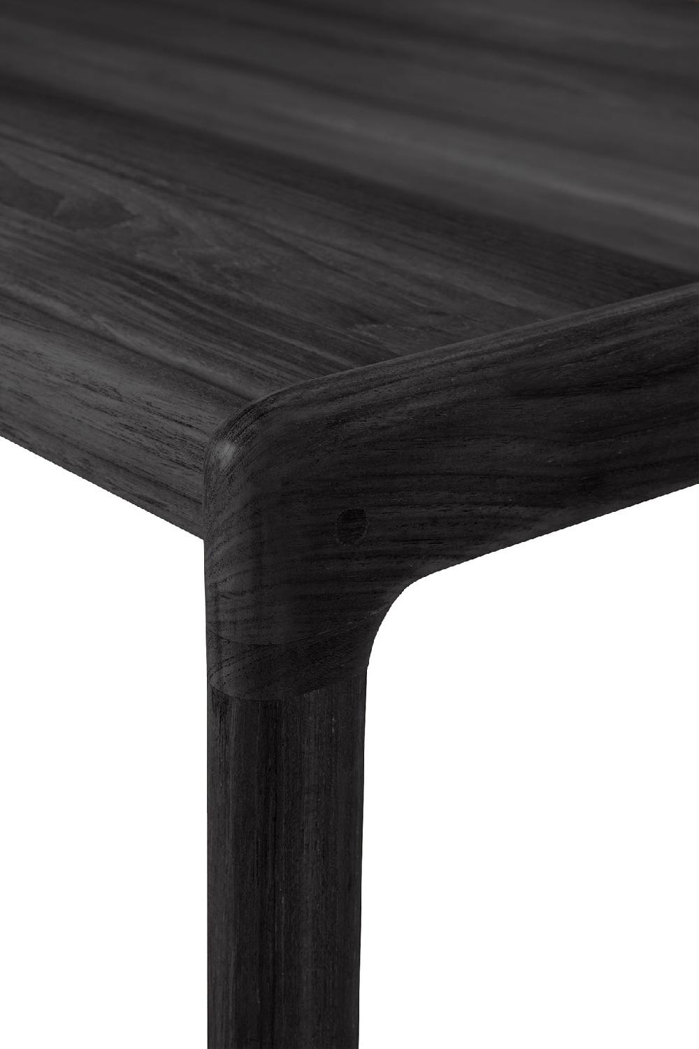 Be Home Jack Solid Black Teak Outdoor Side Table