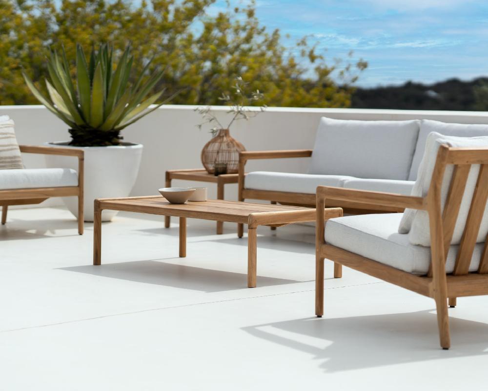 Be Home Jack Solid Teak Outdoor Coffee Table 59.5"