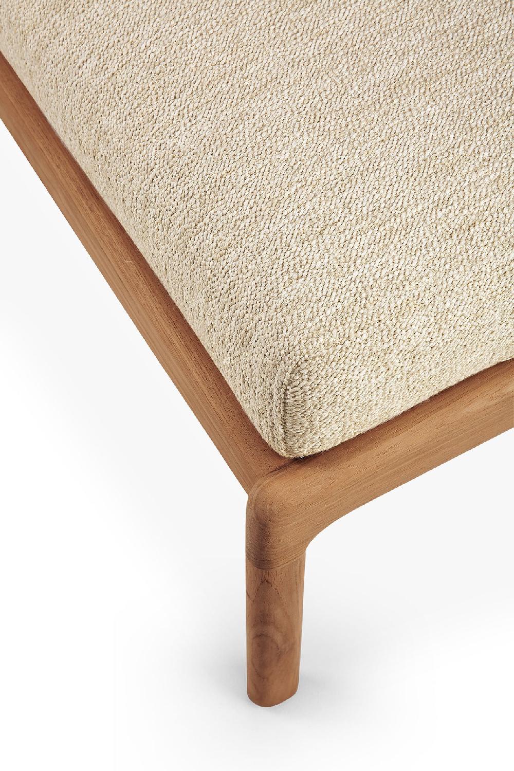 Be Home Jack Solid Teak Outdoor Footstool Natural