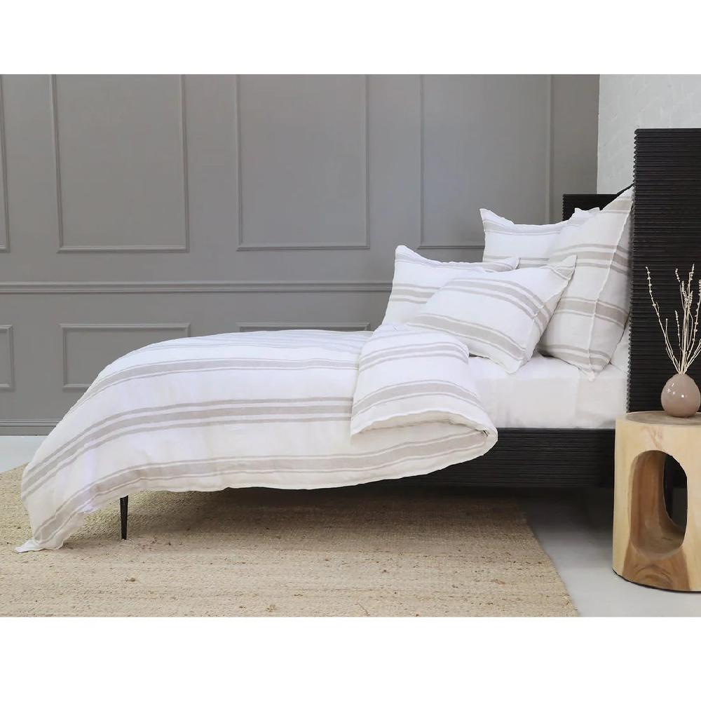 Be Home Jackson King Sham White & Natural