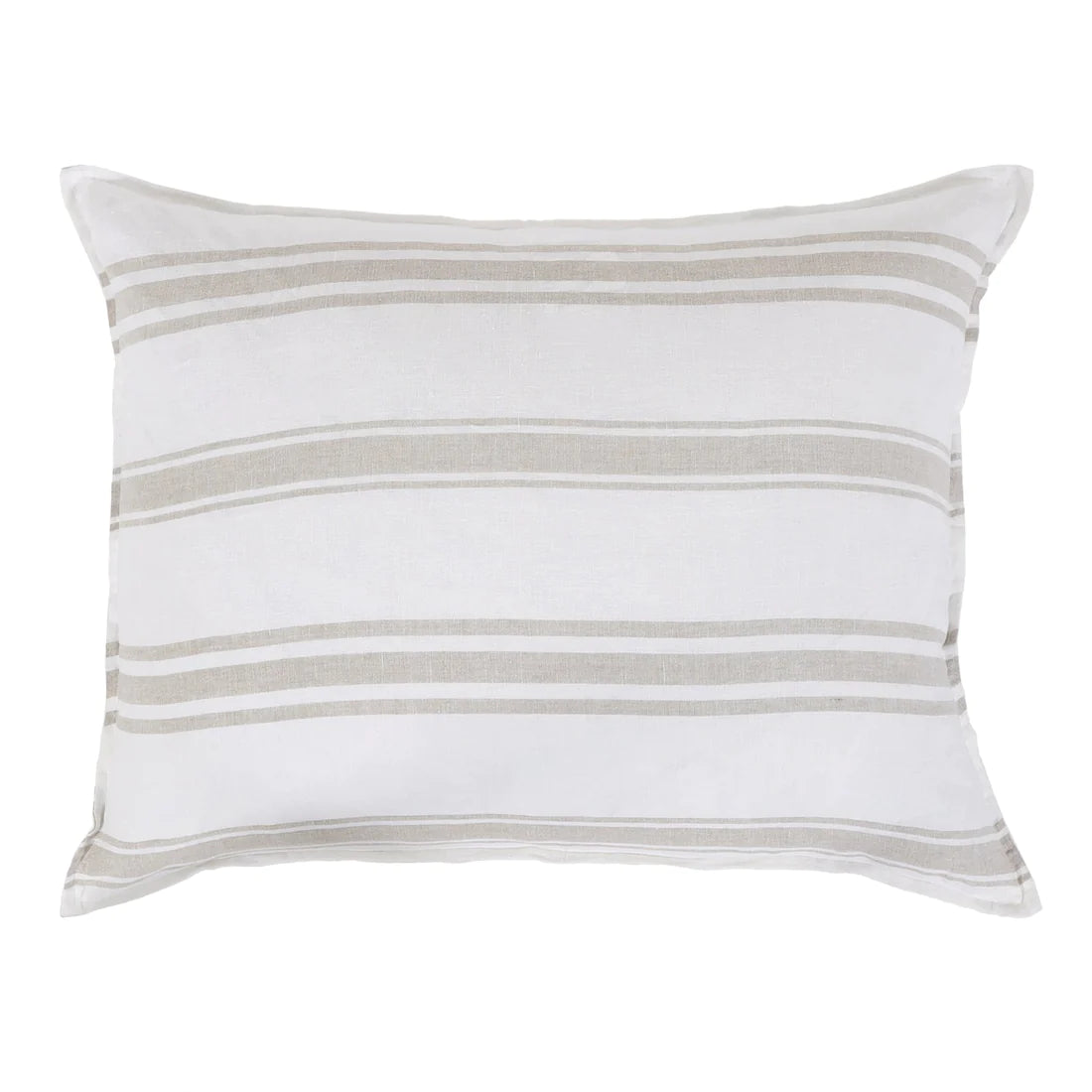 be home Jackson King Sham White & Natural