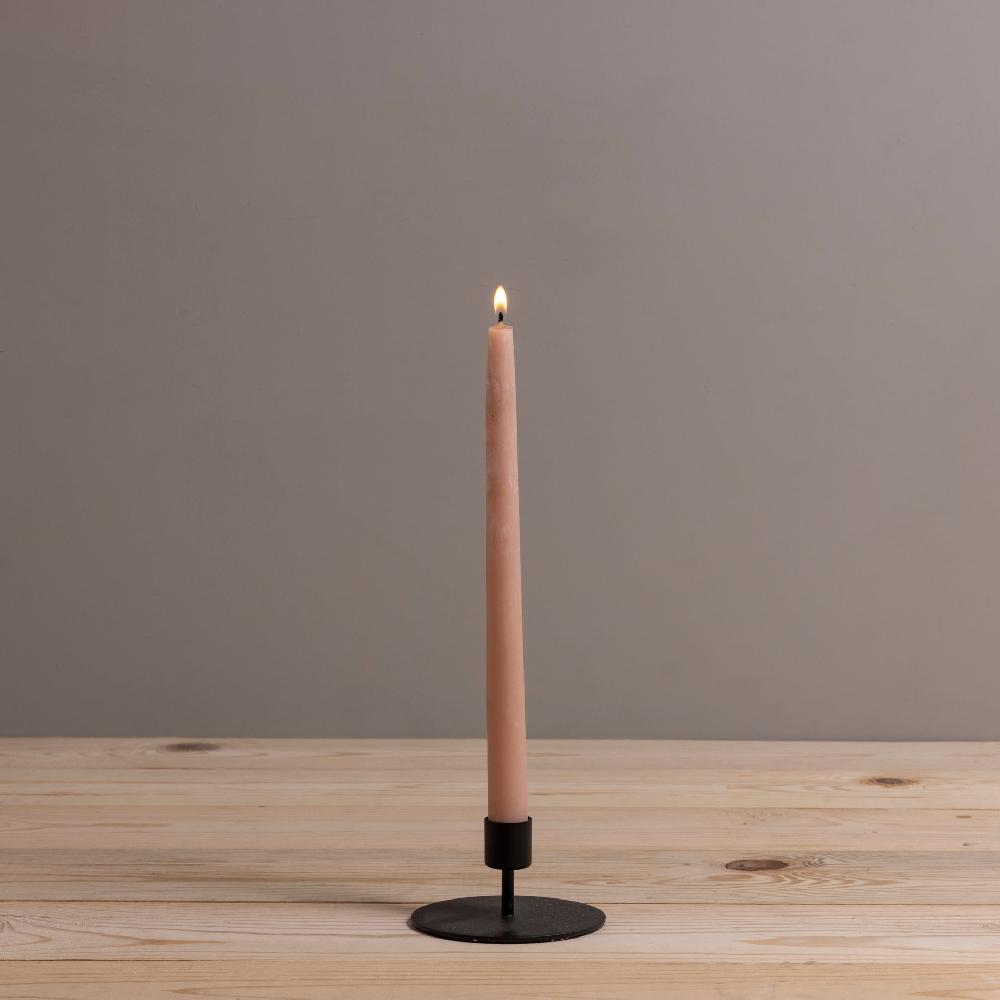 be home Kent Black Taper Candle Holder Short