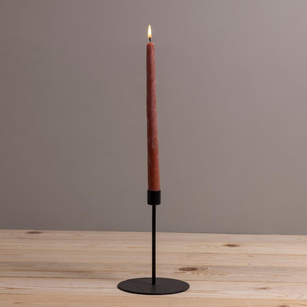be home Kent Black Taper Candle Holder Tall