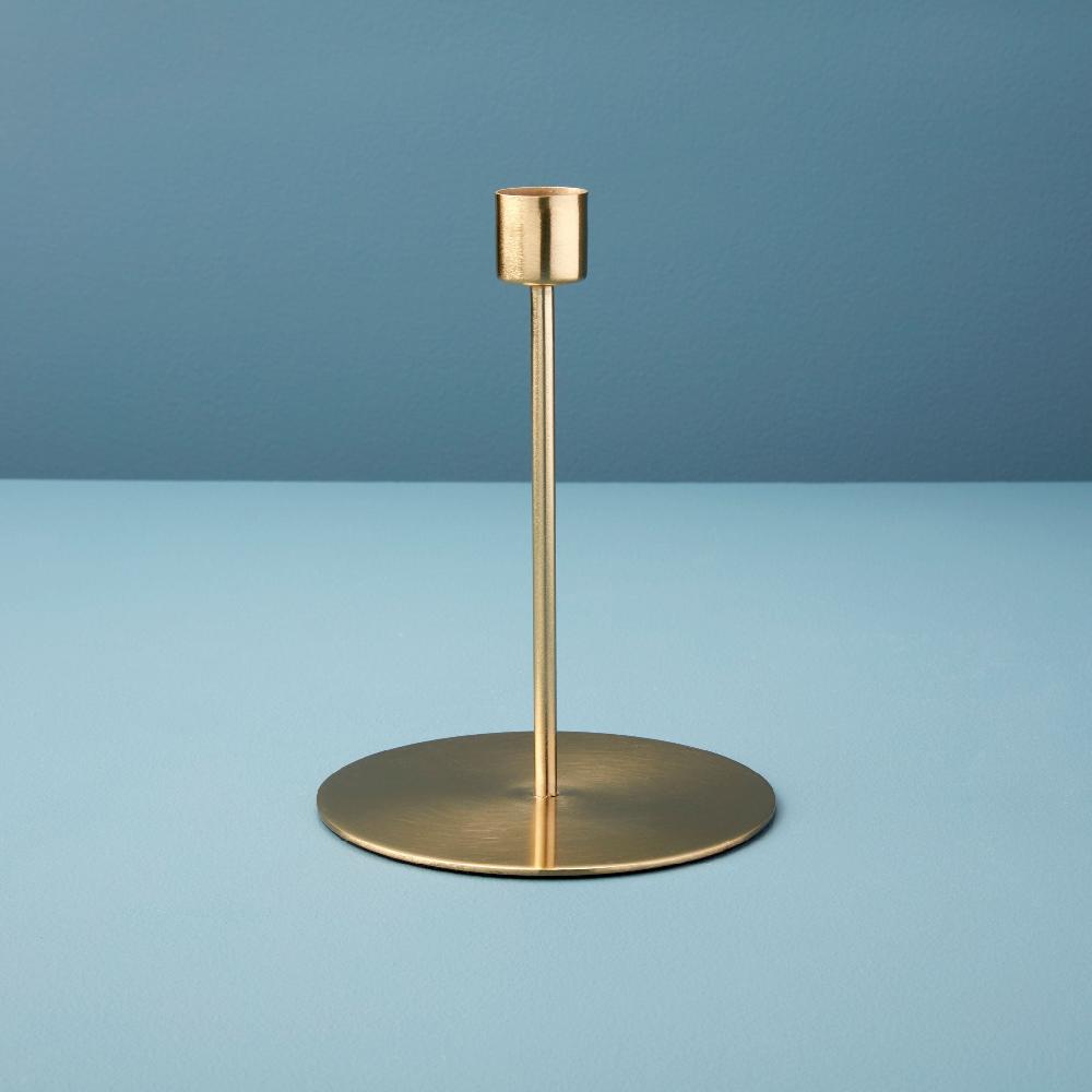 Be Home Kent Gold Taper Candle Holder Tall