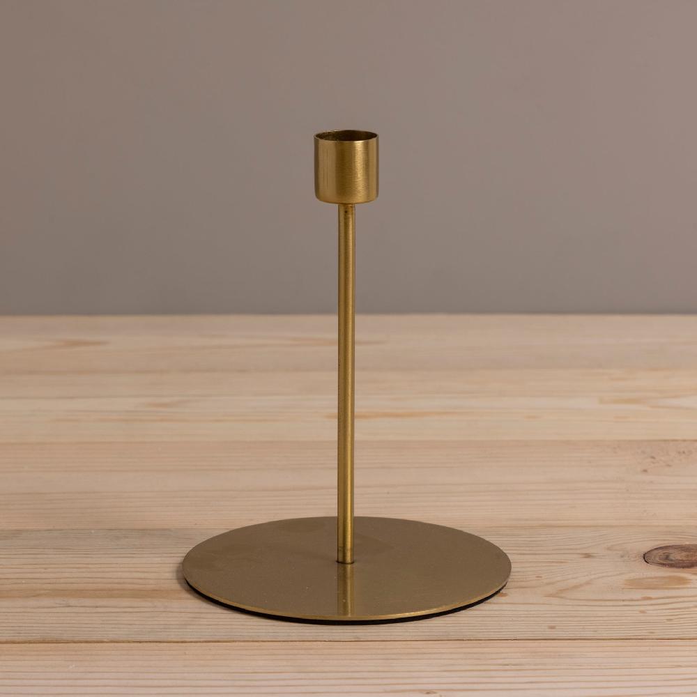 be home Kent Gold Taper Candle Holder Tall