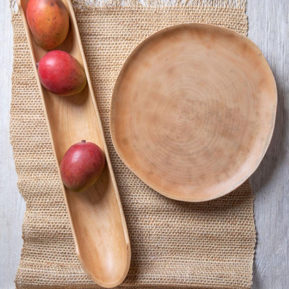 Be Home Kiln Mango Wood Long Dish