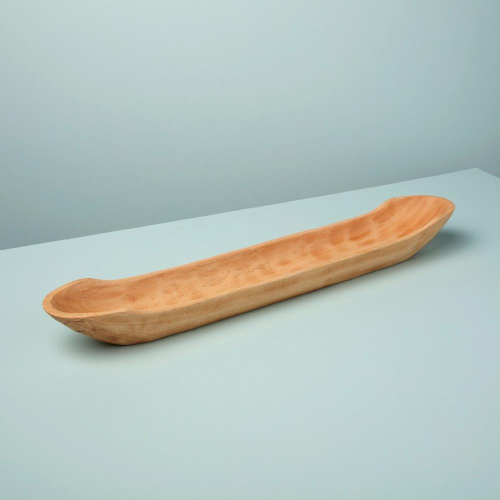 be home Kiln Mango Wood Long Dish