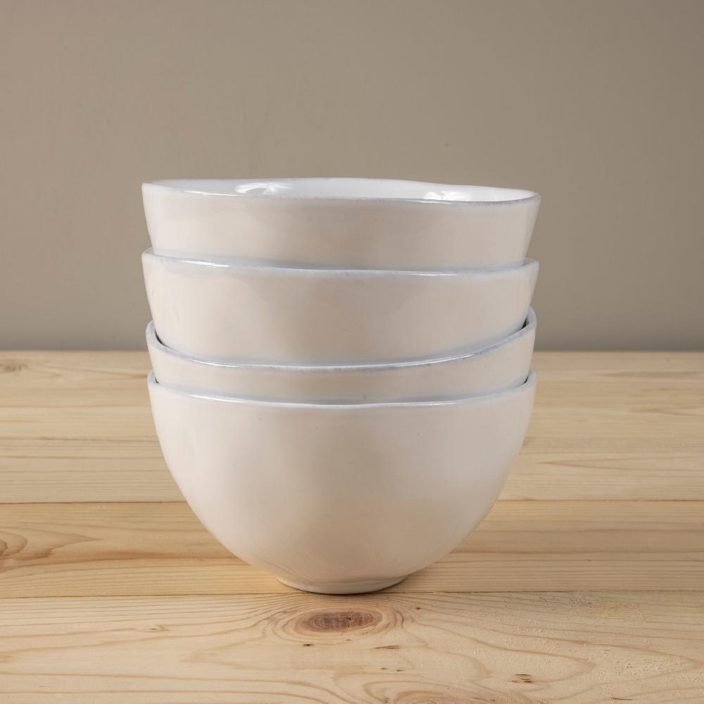 Be Home Livia Soup / Cereal Bowl White Set Of 6