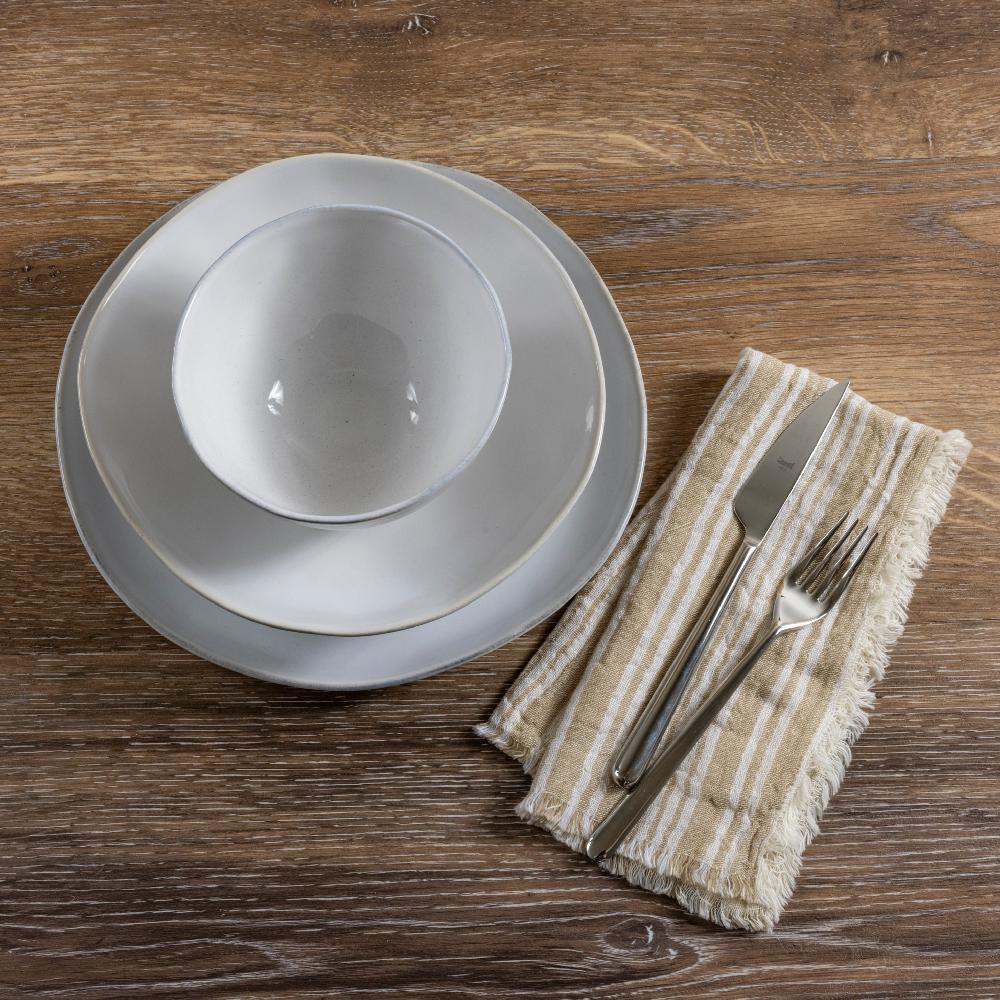 Be Home Livia Soup / Cereal Bowl White Set Of 6