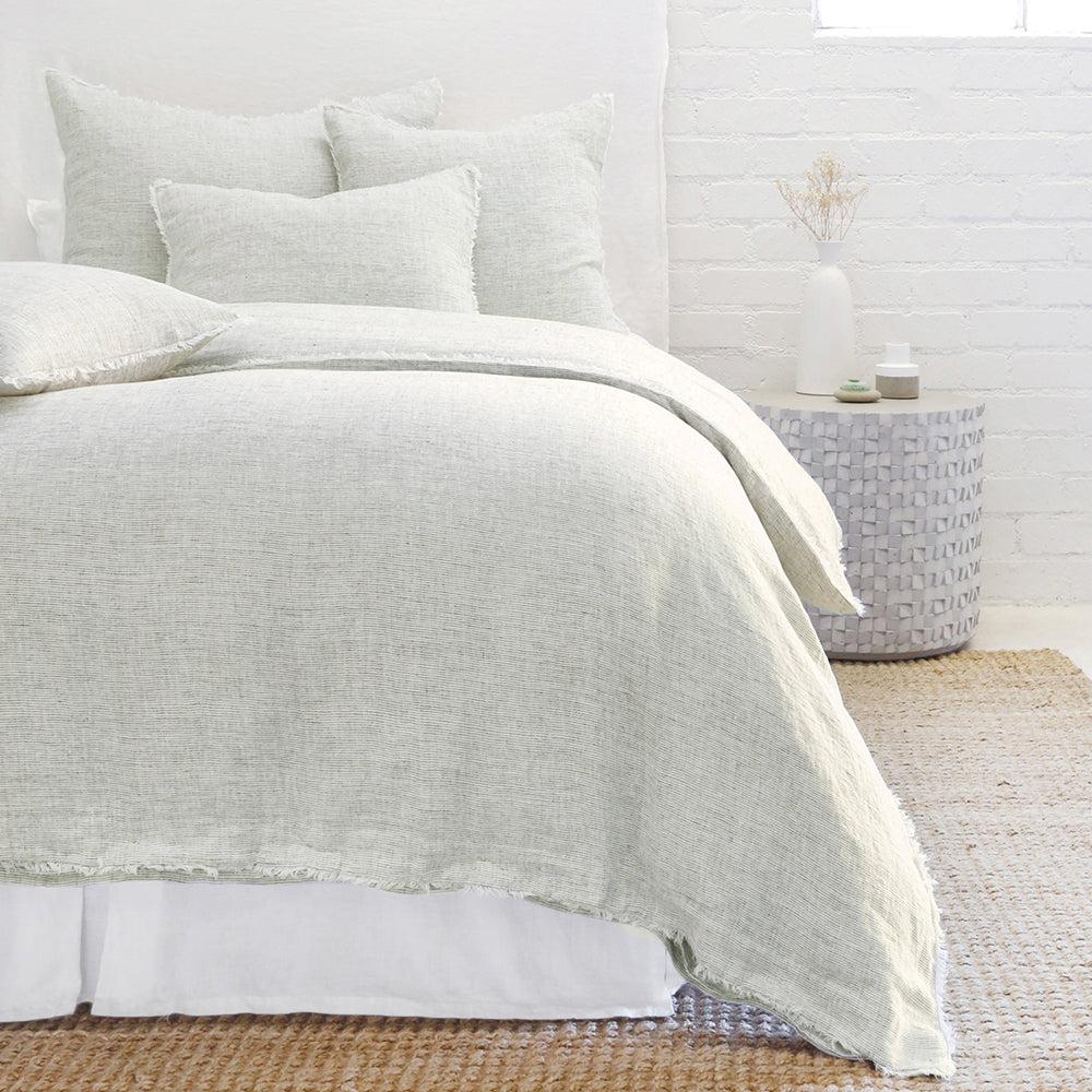 Be Home Logan Queen Duvet Olive