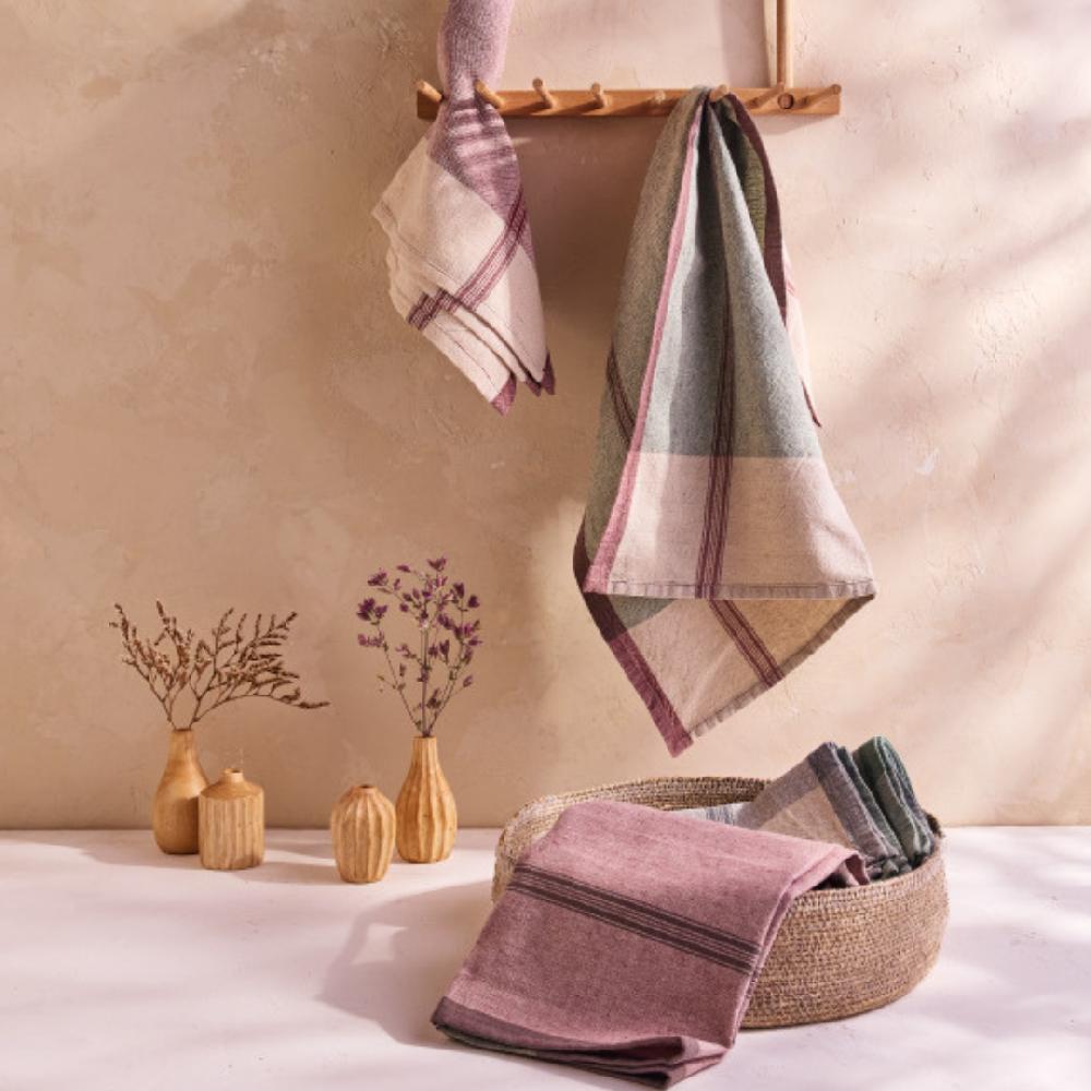 Be Home Lula Kitchen Towel Set Of 3 Slate