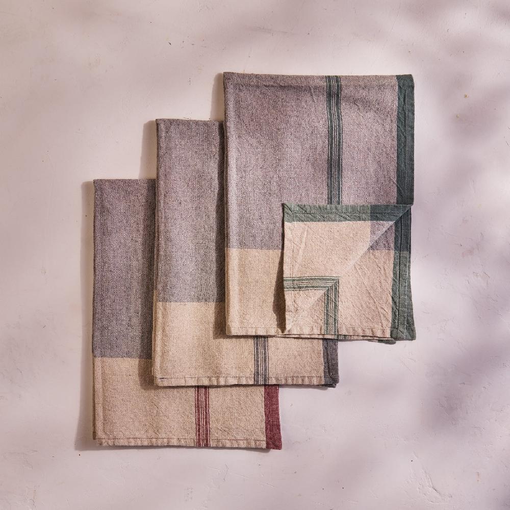be home Lula Kitchen Towel Set of 3 Slate