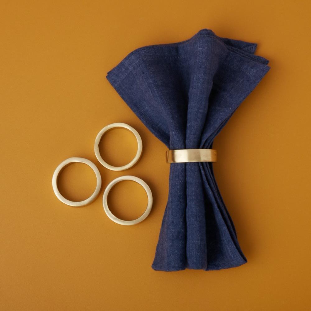 be home Luxe Circle Napkin Ring Set of 8