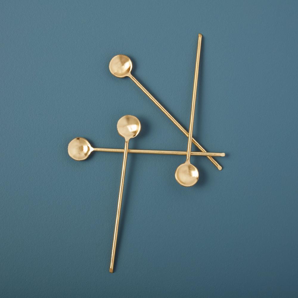 be home Luxe Thin Long Spoons Set of 4
