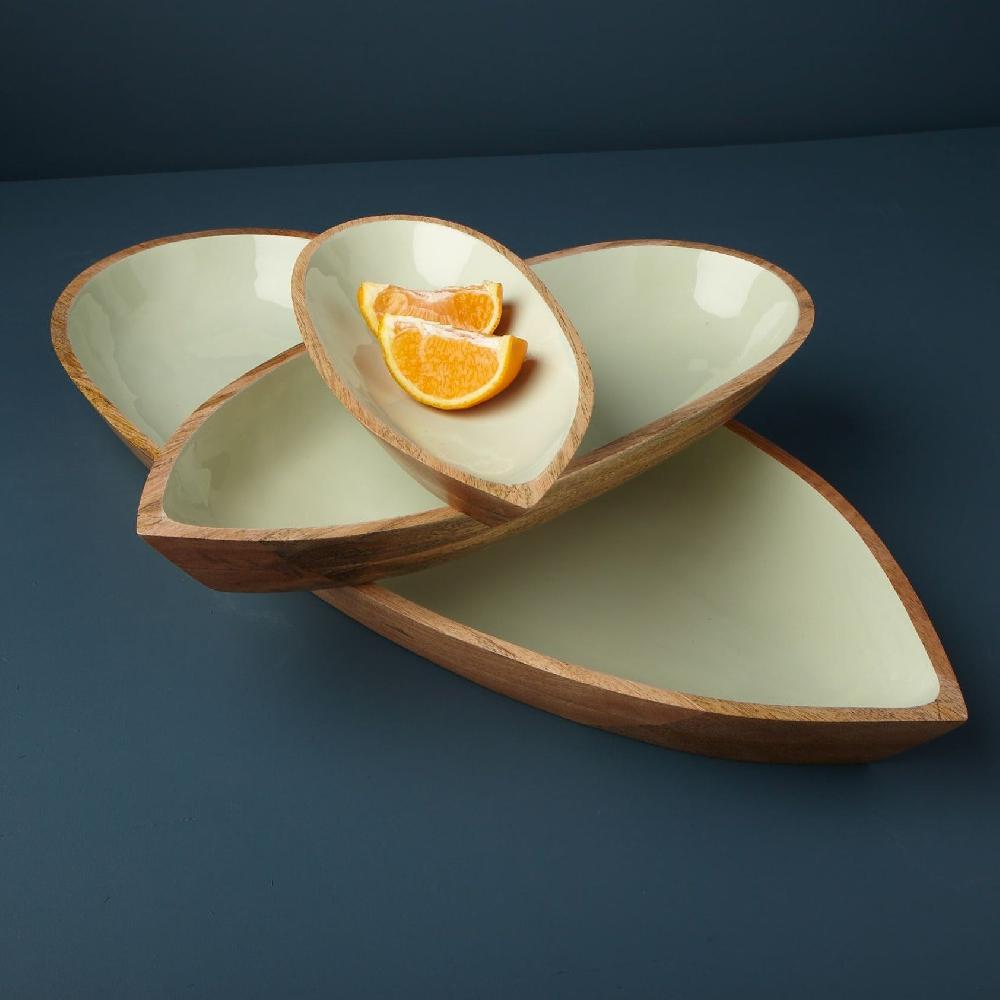 Be Home Madras Extra Large Oval Bowl Mint