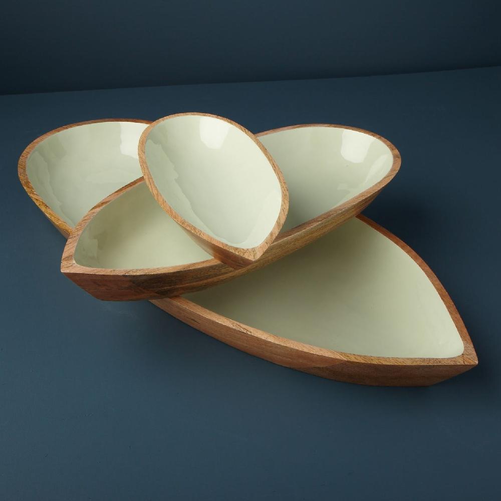 Be Home Madras Extra Large Oval Bowl Mint