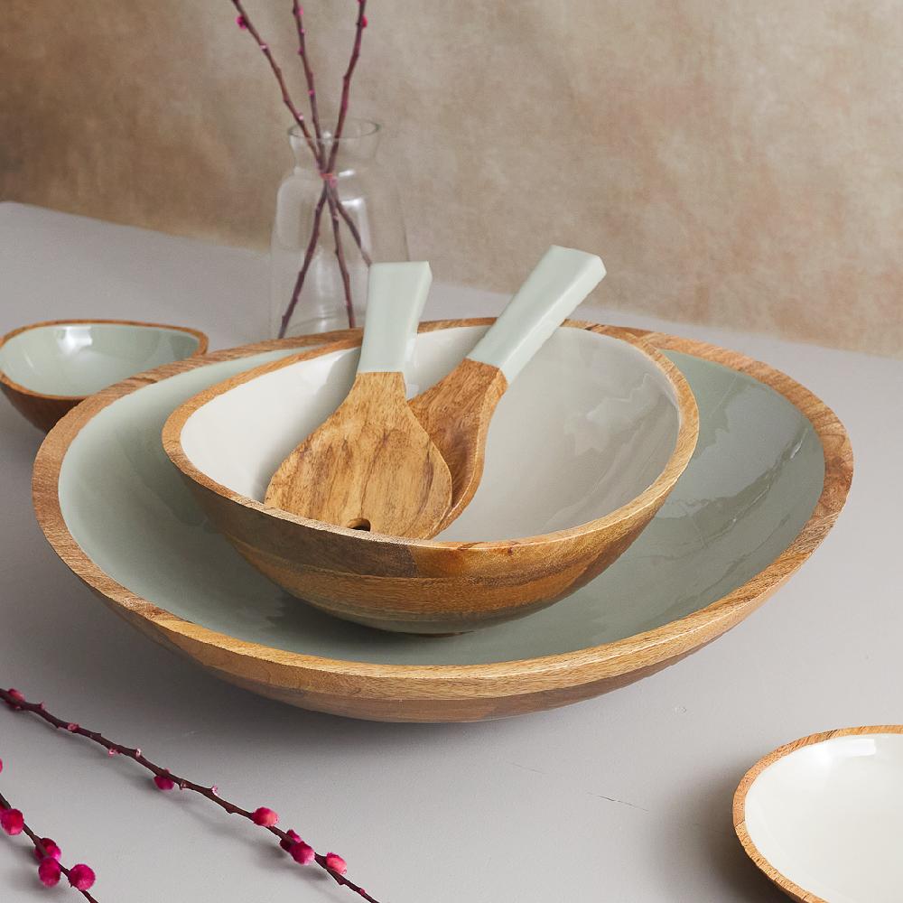 Be Home Madras Large Bowl Taupe