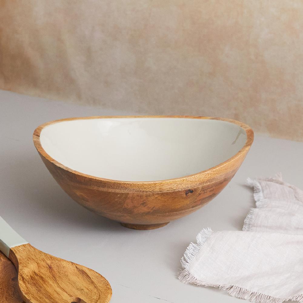 Be Home Madras Large Bowl Taupe