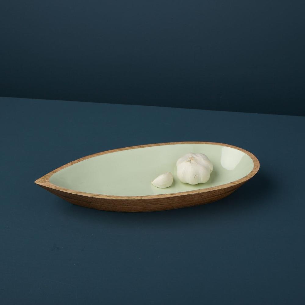 be home Madras Oval Bowl Sage