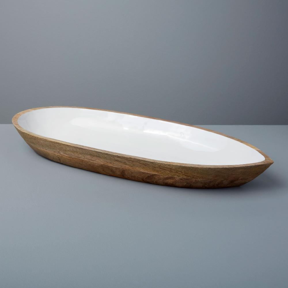be home Madras Oval Dish Large