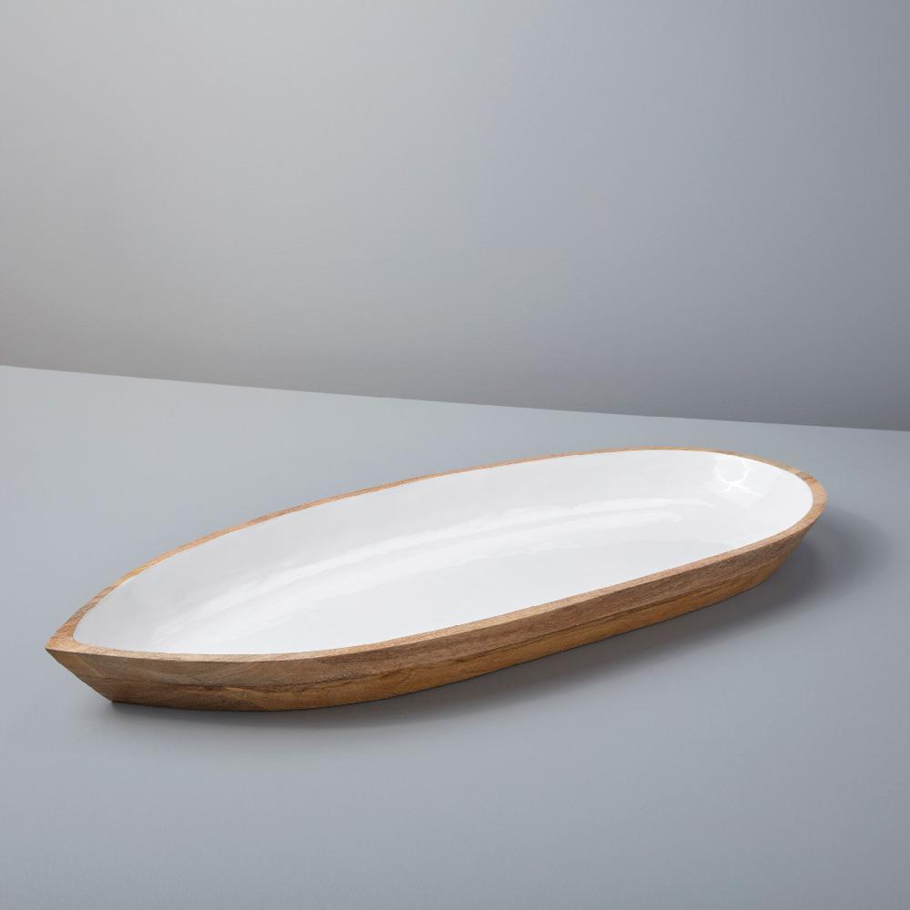be home Madras Oval Oversized Dish