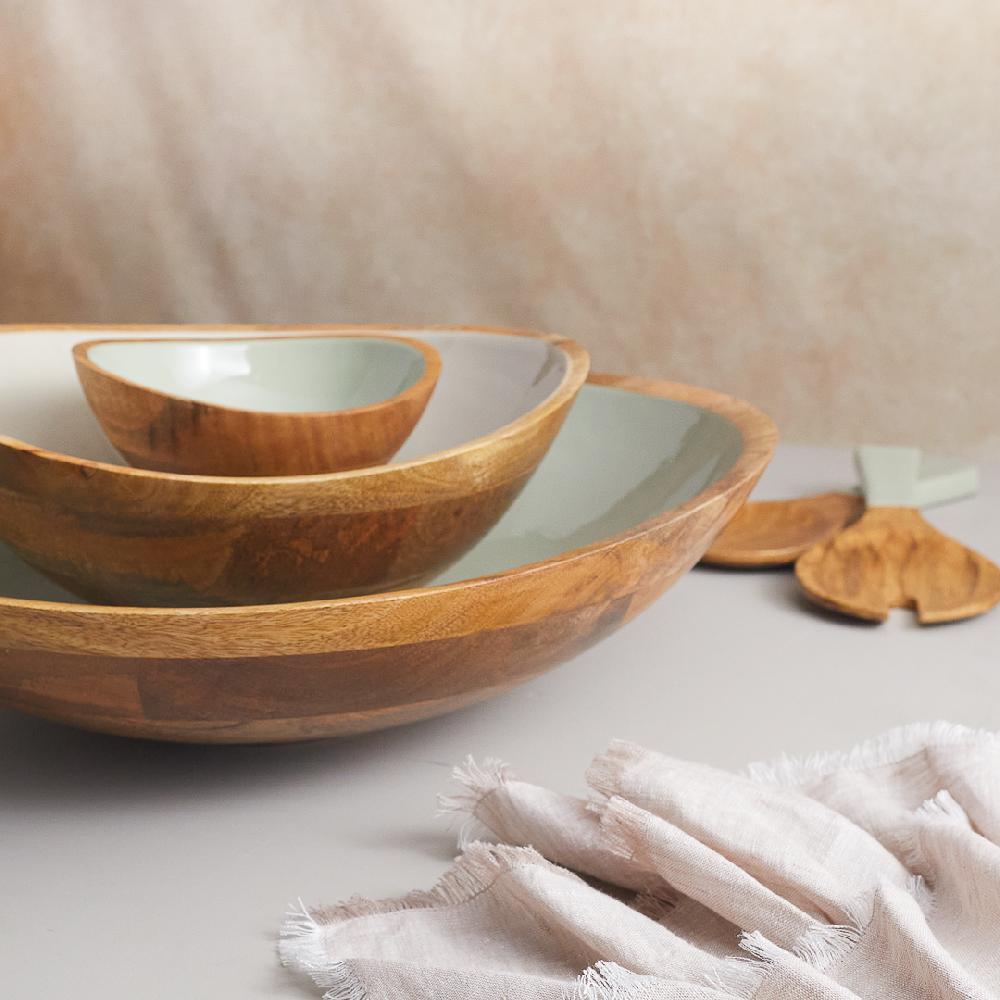 Be Home Madras Oversized Bowl Sage