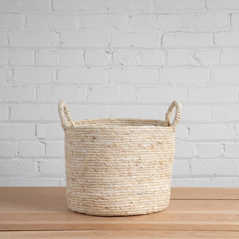 be home Maiz Basket with Handles Large
