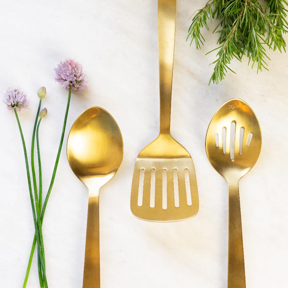 Be Home Matte Gold Mixing Spoon