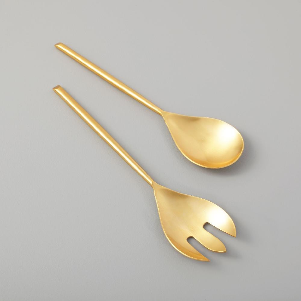 be home Matte Gold Serving Set