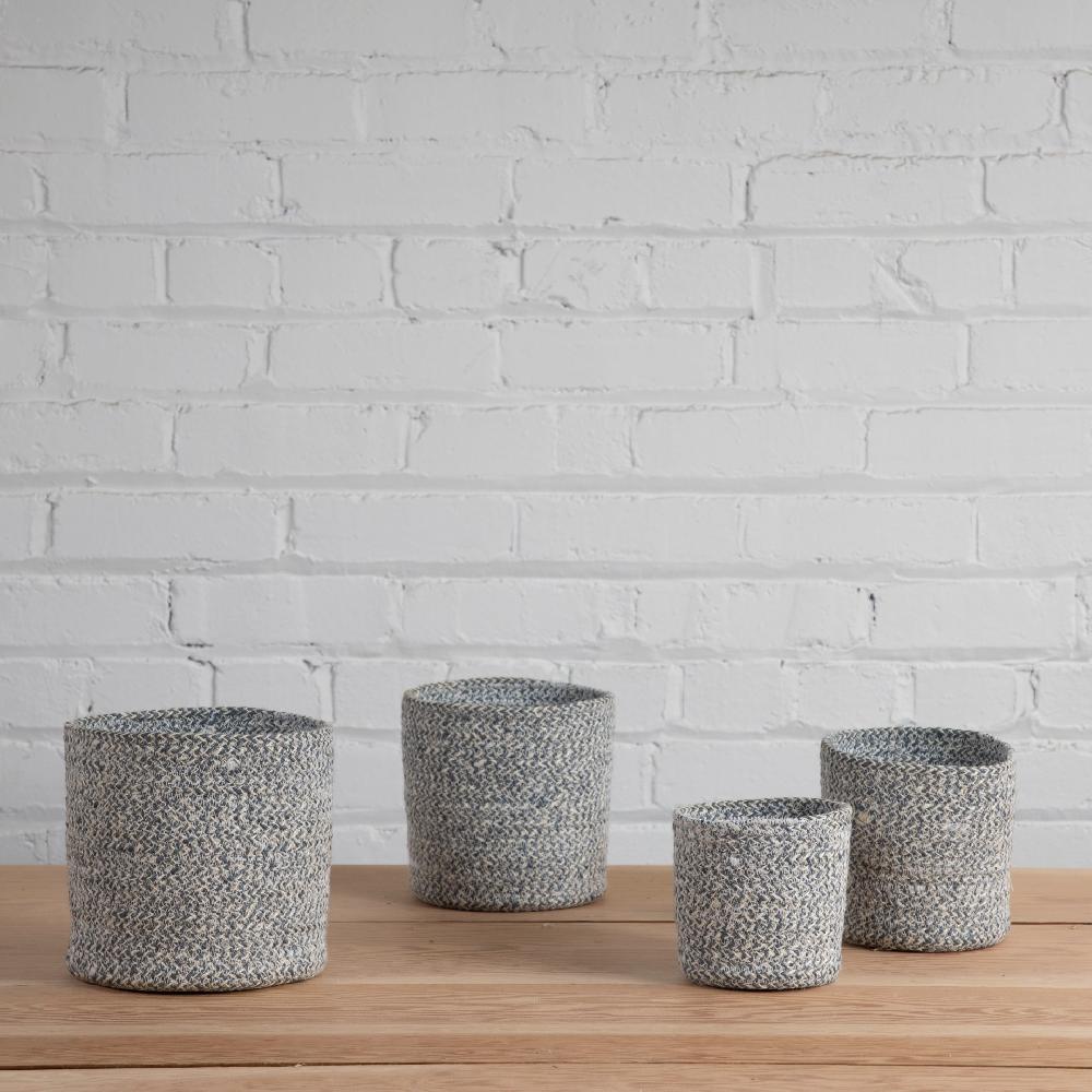 be home Melia Cachepot Slate Set of 4