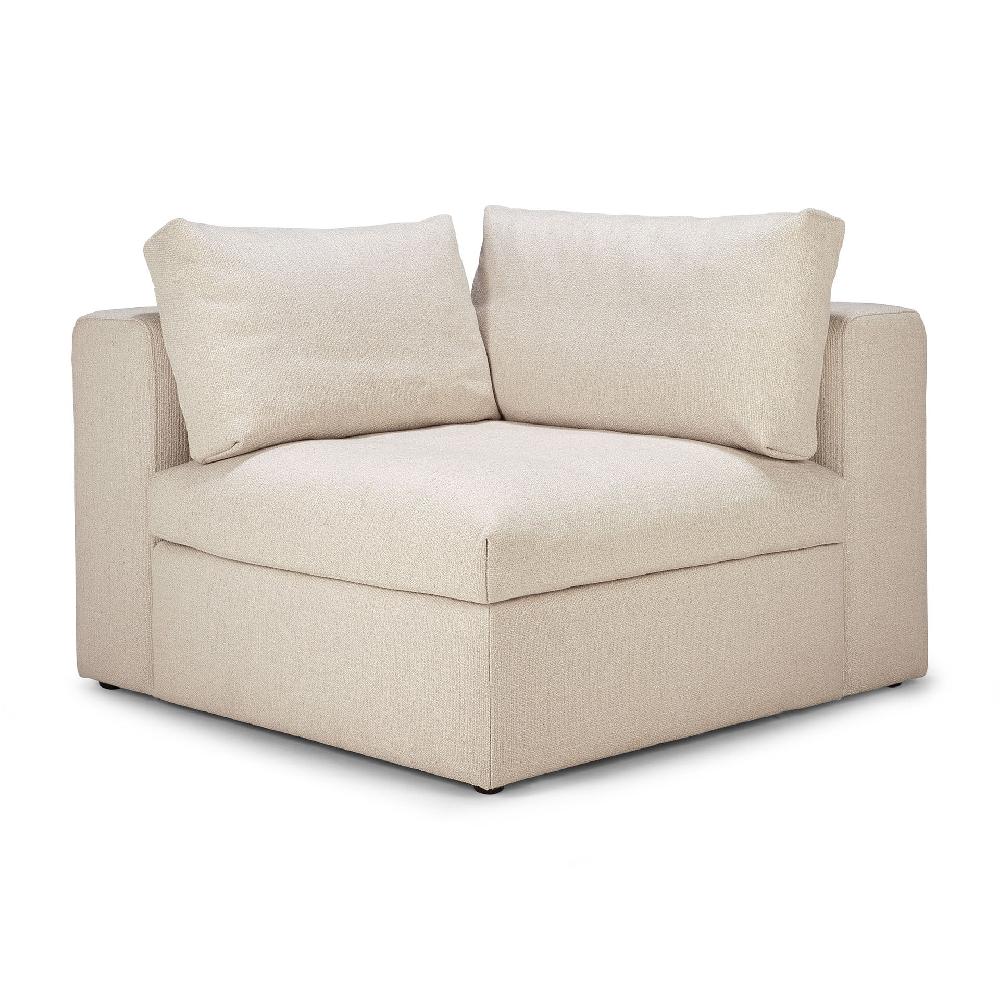 Be Home Mellow Corner Eco Fabric Sofa Off White