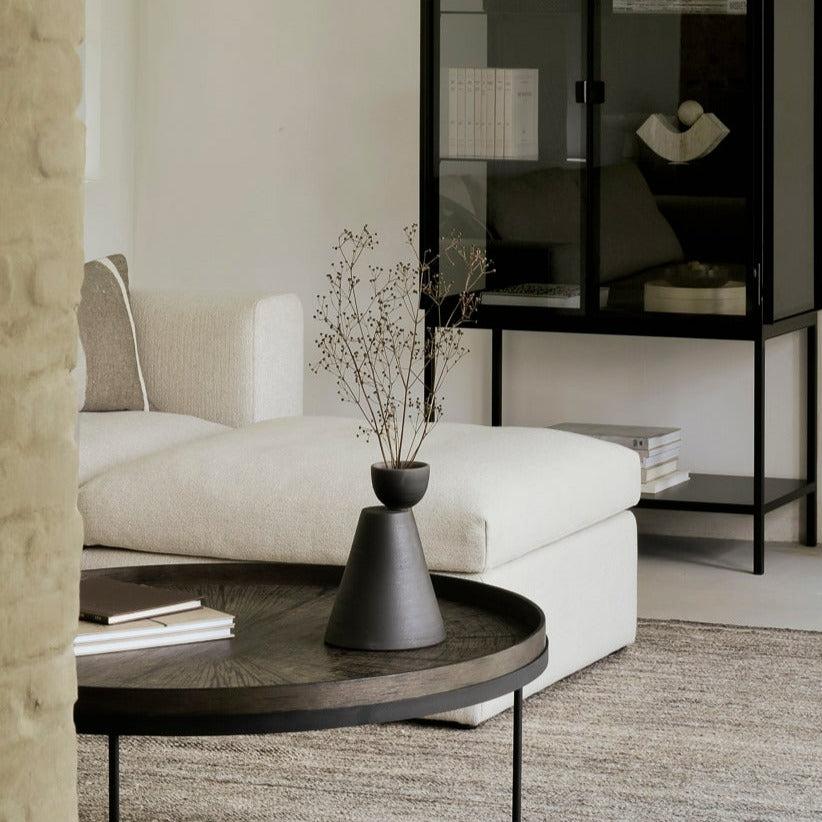 be home Mellow Footstool Eco Fabric Sofa Off White