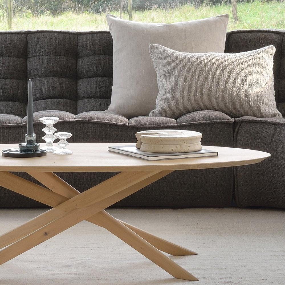 Be Home Mikado Solid Oak Oval Coffee Table