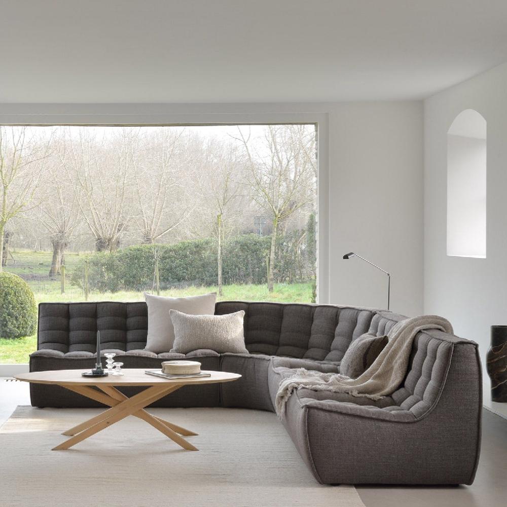 be home Mikado Solid Oak Oval Coffee Table