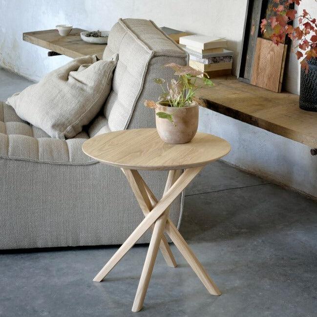 be home Mikado Solid Oak Side Table
