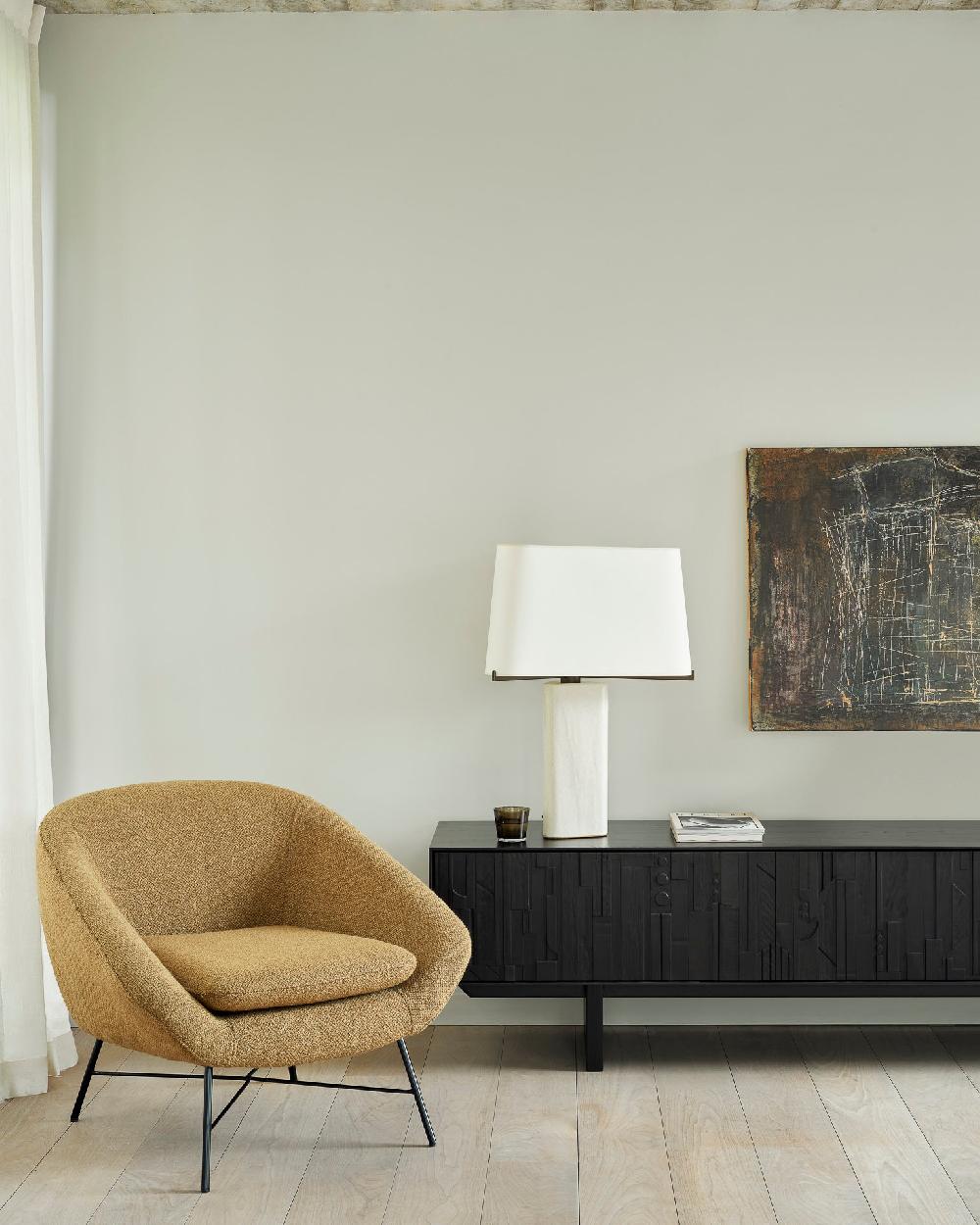 Be Home Mosaic Black Teak Media Console 63"