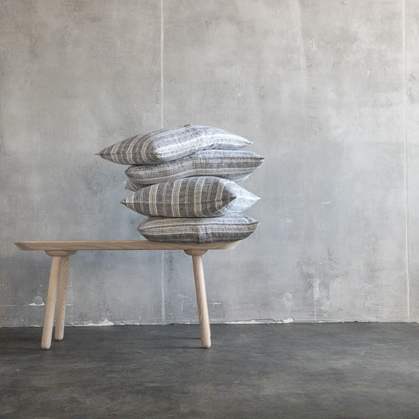 be home Multistripe Euro Pillow Black and White