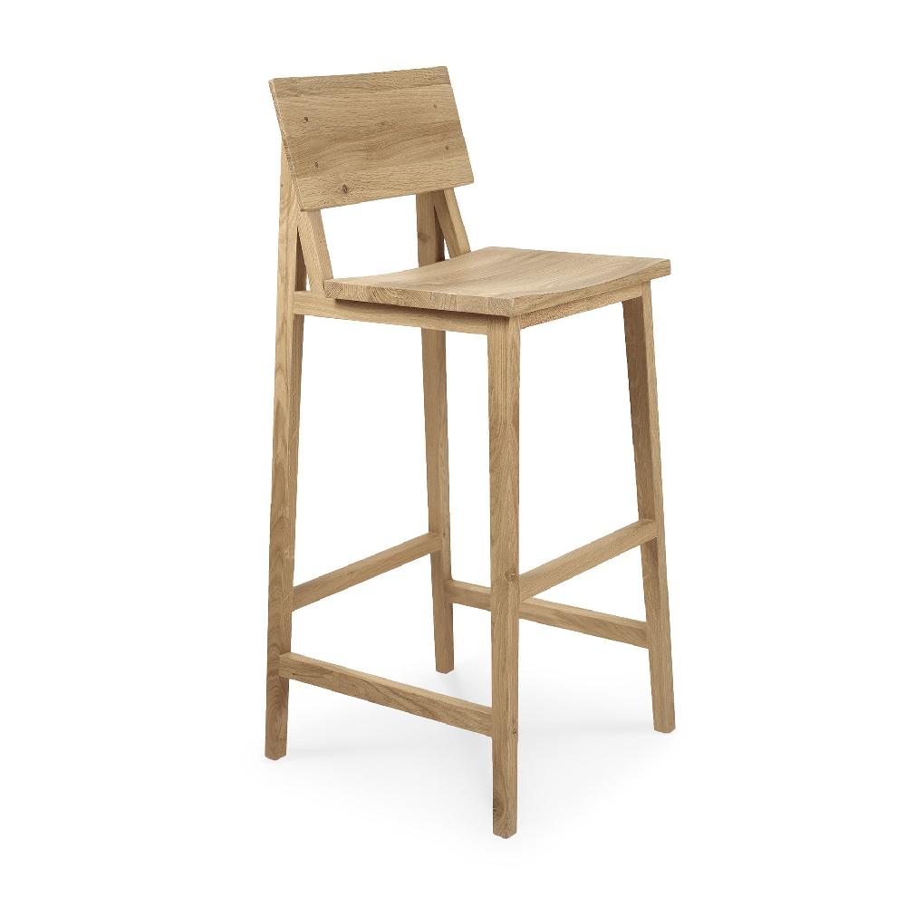 Be Home N4 Bar Stool Varnished Oak