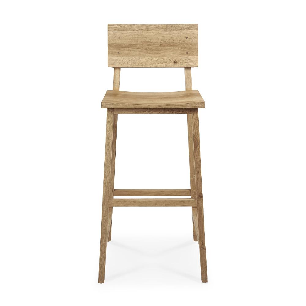 Be Home N4 Bar Stool Varnished Oak