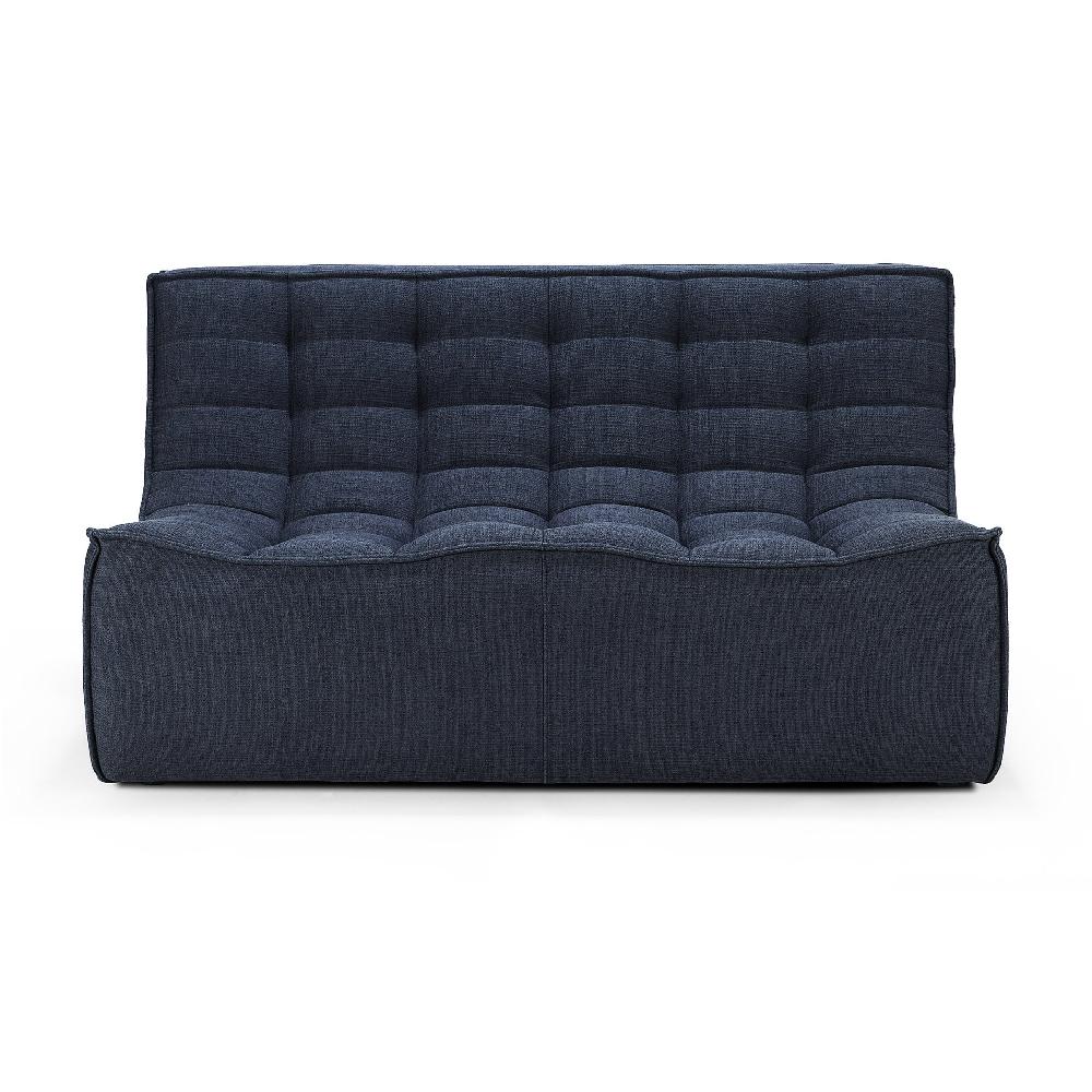 Be Home N701 2 Seater Eco Fabric Sofa Graphite