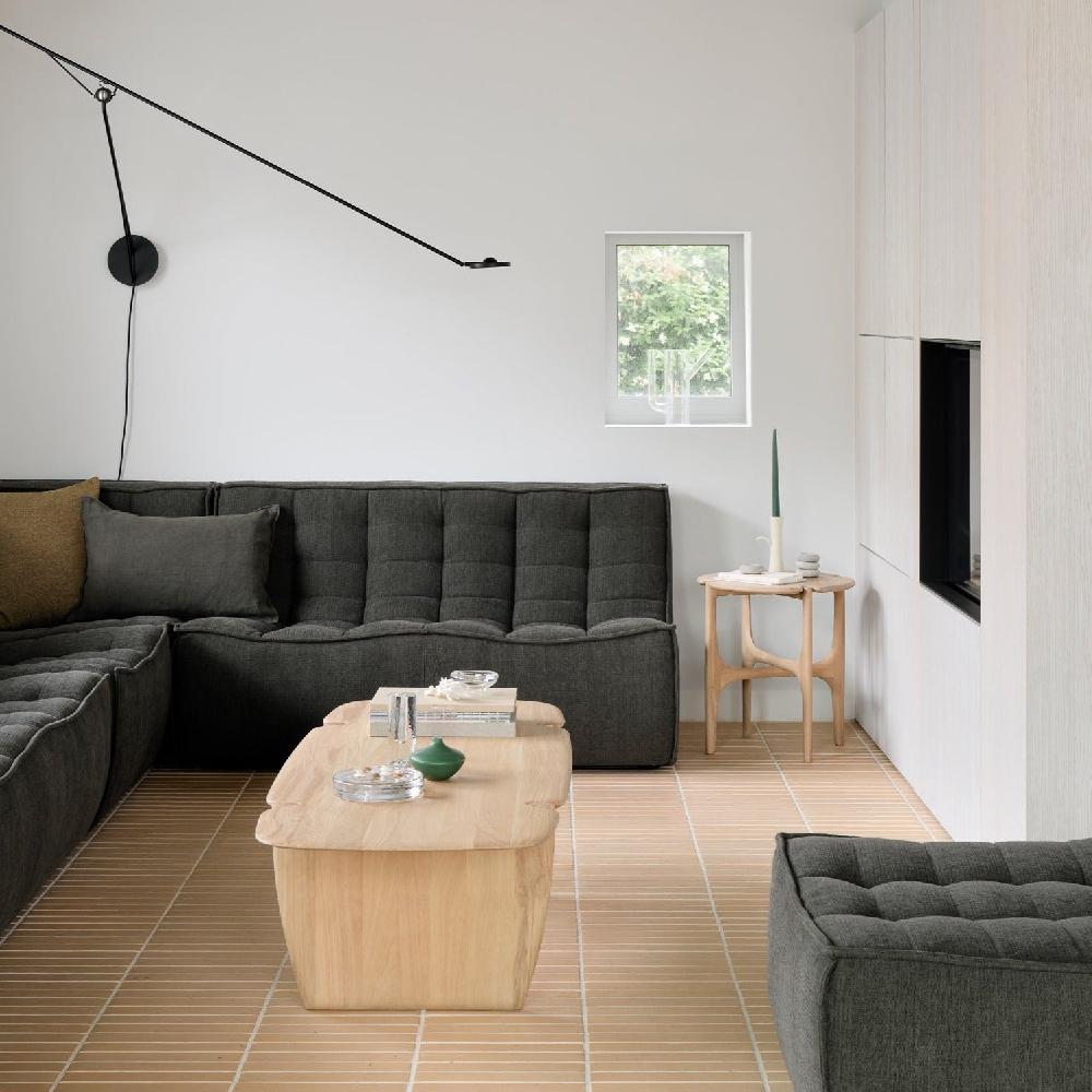 be home N701 2 Seater Eco Fabric Sofa Moss