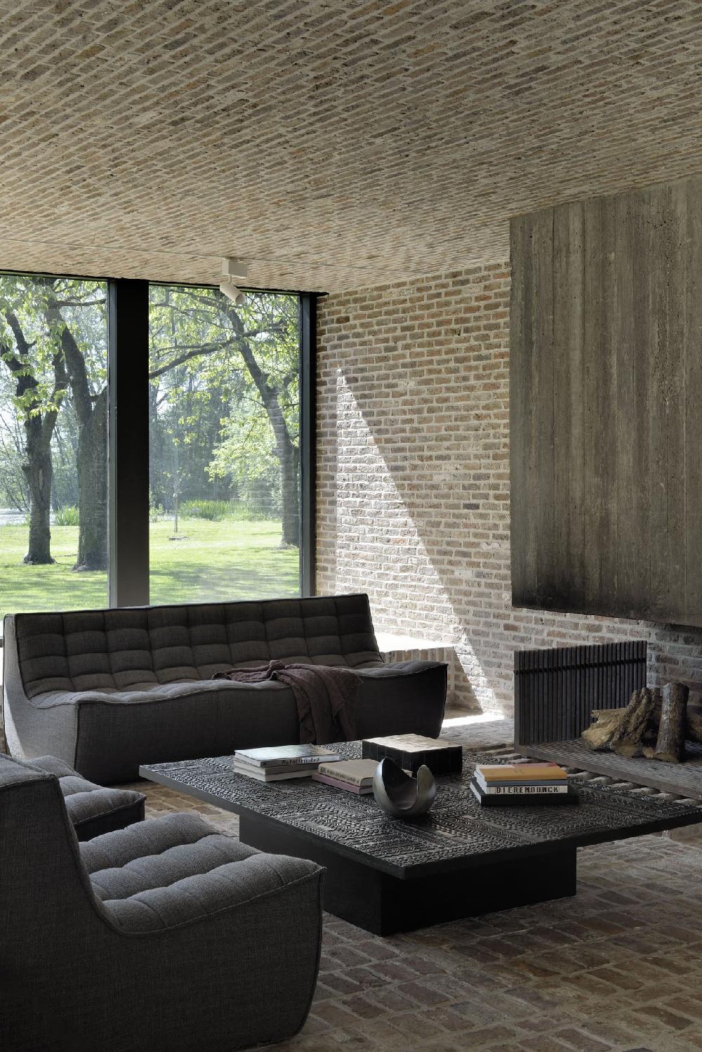 Be Home N701 2 Seater Sofa Dark Grey