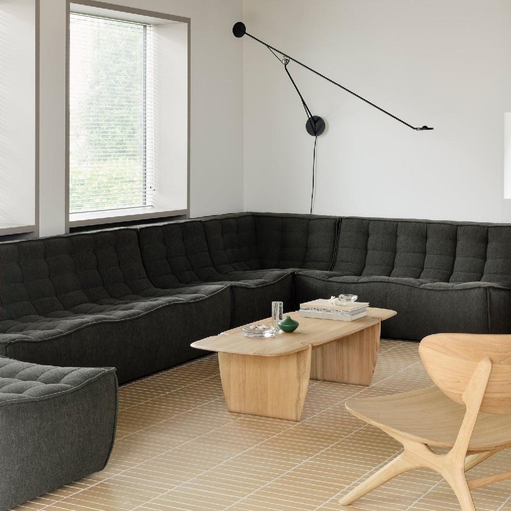 Be Home N701 3 Seater Eco Fabric Sofa Moss