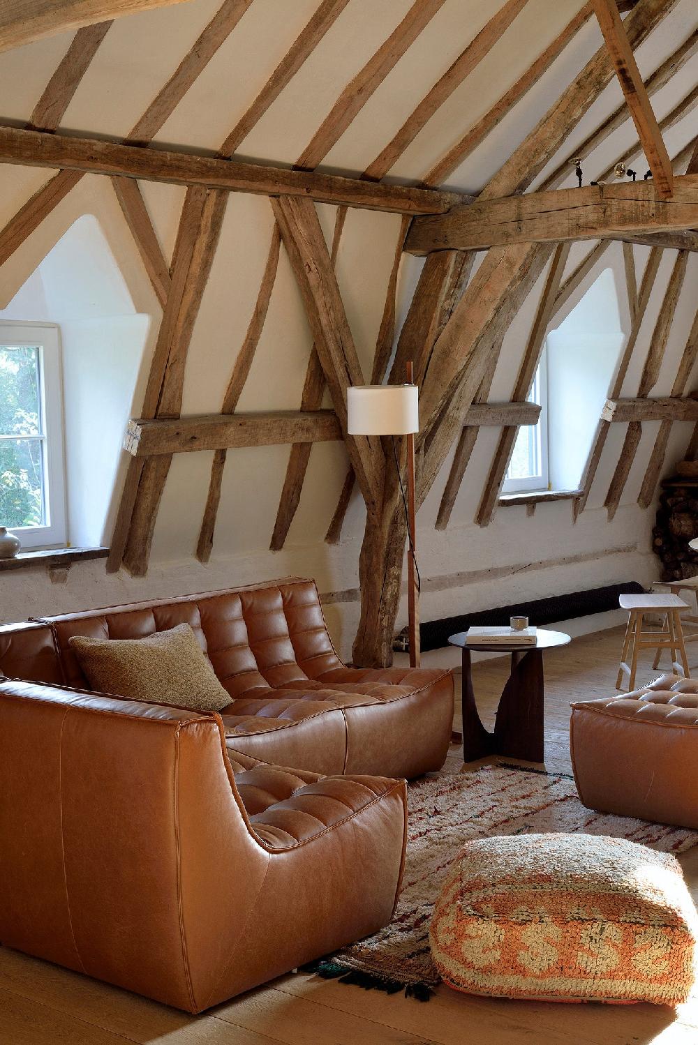 Be Home N701 3 Seater Sofa Old Saddle Leather