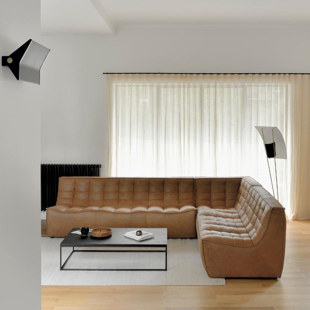 be home N701 3 Seater Sofa Old Saddle Leather