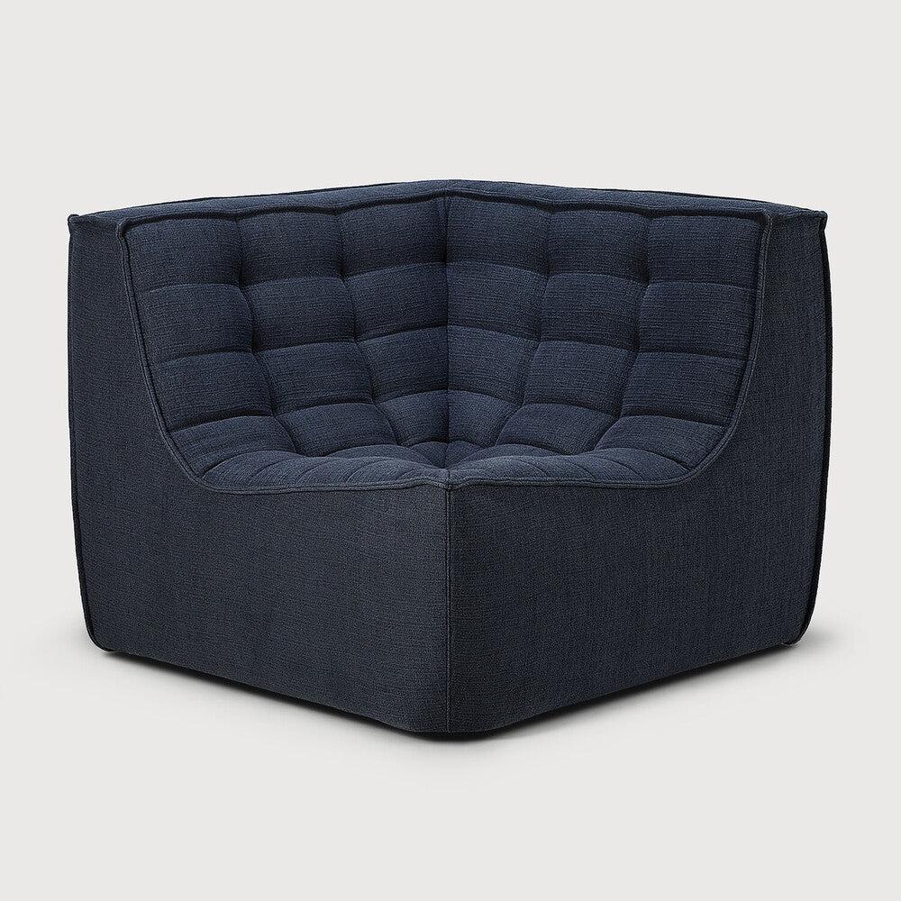 be home N701 Corner Eco Fabric Sofa Graphite