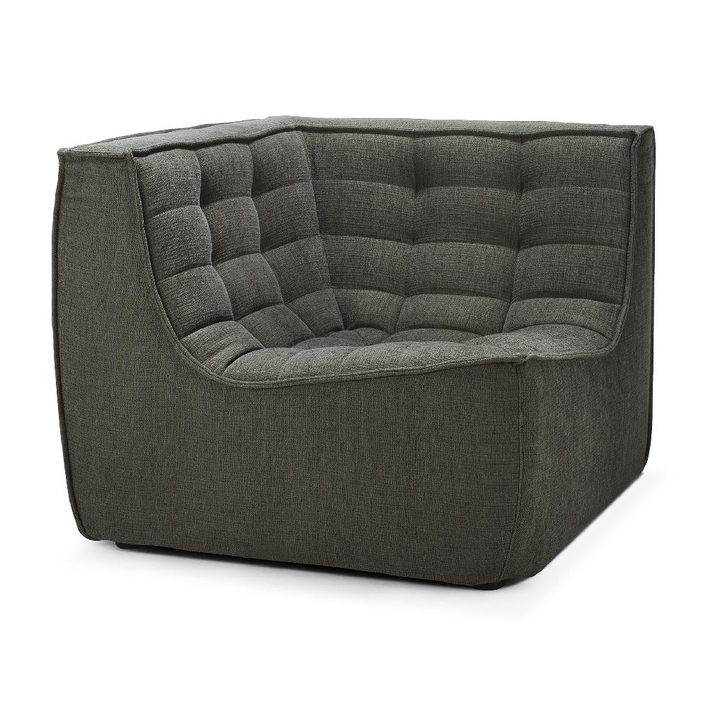 Be Home N701 Corner Sofa Moss